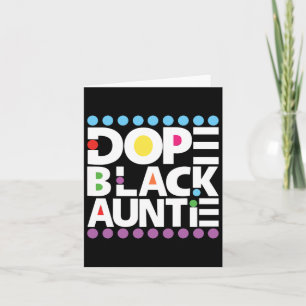 Tarjeta Día de la familia negra de la droga Juneteenth 186