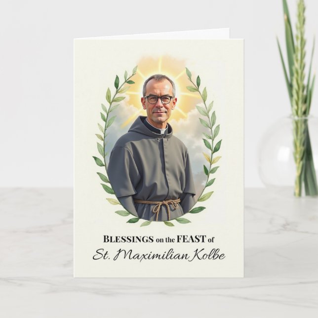 Tarjeta Día de la Fiesta de San Maximiliano en Kolby (Anverso)