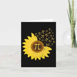 Tarjeta Día de la Ilustración del Girasol 3.14 Marzo 14 Ma