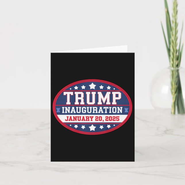 Tarjeta Día de la Inauguración de Donald Trump 2025 (Anverso)