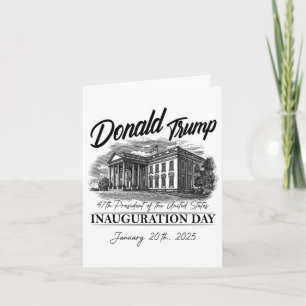 Tarjeta Día de la Inauguración de Donald Trump 2025