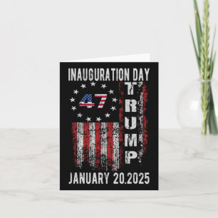 Tarjeta Día de la Inauguración de Trump 2025 Donald Trump