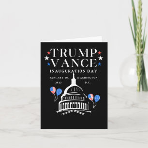 Tarjeta Día de la Inauguración de Trump Vance