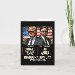 Tarjeta Día de la Inauguración de Trump Vance 2025