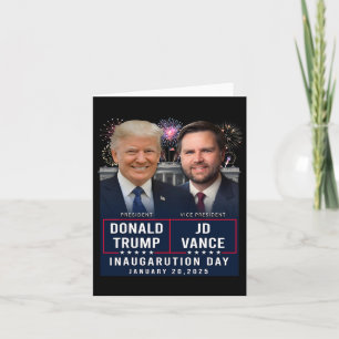 Tarjeta Día de la Inauguración de Trump Vance 2025