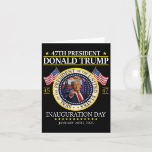 Tarjeta Día de la Inauguración del Presidente Donald Trump