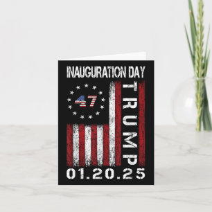 Tarjeta Día de la Inauguración del Presidente Donald Trump