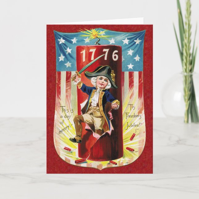 Tarjeta Día de la Independencia (Anverso)