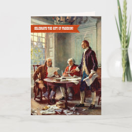 Tarjeta Día de la Independencia, 4 de julio Bella Artes