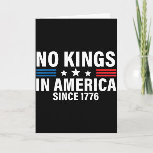 Tarjeta Día de la Independencia 4 de Julio de 1776 Sin Rey