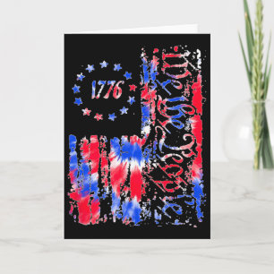 Tarjeta Día de la Independencia Bandera Americana Patrióti
