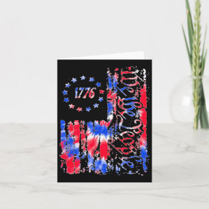 Tarjeta Día de la Independencia Bandera Americana Patrióti