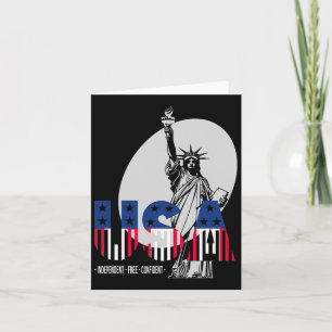 Tarjeta Día de la Independencia de EE. UU. 4 de julio Esta