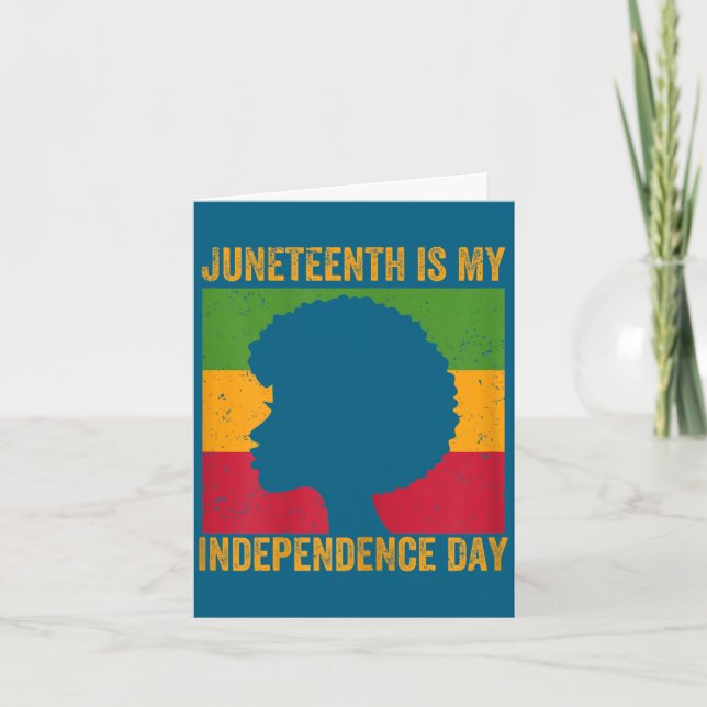 Tarjeta Día de la independencia de Juneteenth de mujeres - (Anverso)