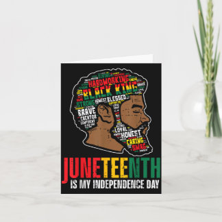 Tarjeta Día de la Independencia de Juneteenth Padre Rey Ne