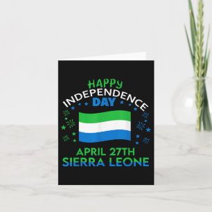 Tarjeta Día de la Independencia de Sierra Leona 64 Sierra