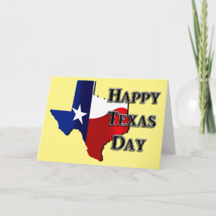 Tarjeta Día de la Independencia de Texas