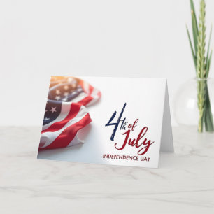 Tarjeta Día de la Independencia del 4 de Julio Diseño Patr