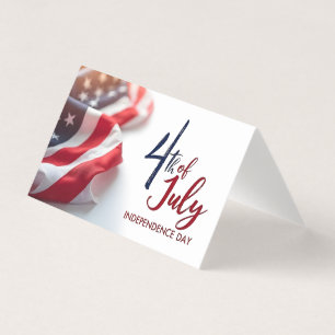 Tarjeta Día de la Independencia del 4 de Julio Diseño Patr