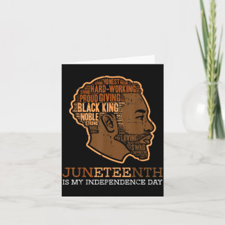 Tarjeta Día de la Independencia del Rey Negro Juneteenth M