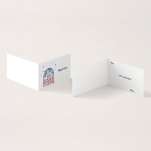 Tarjeta Día de la Independencia Estrellas de Águila Estado