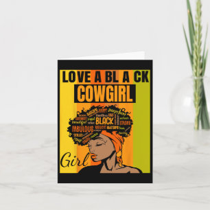 Tarjeta Día de la Independencia Negra - Chica del Condado