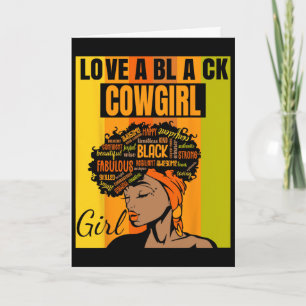 Tarjeta Día de la Independencia Negro - Chica del Condado