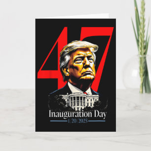 Tarjeta Día de la investidura del presidente Trump 2025