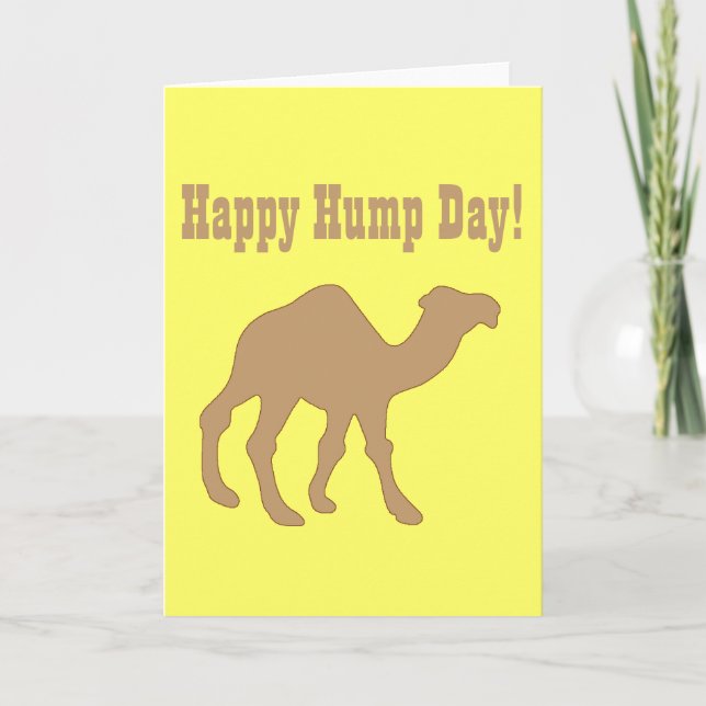 Tarjeta ¡Día de la joroba! Feliz Día del Hump (Anverso)