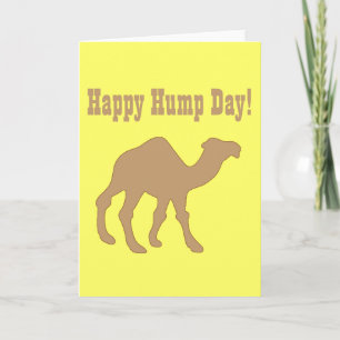 Tarjeta ¡Día de la joroba! Feliz Día del Hump