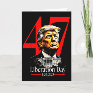 Tarjeta Día de la Liberación del Presidente Trump Día de l