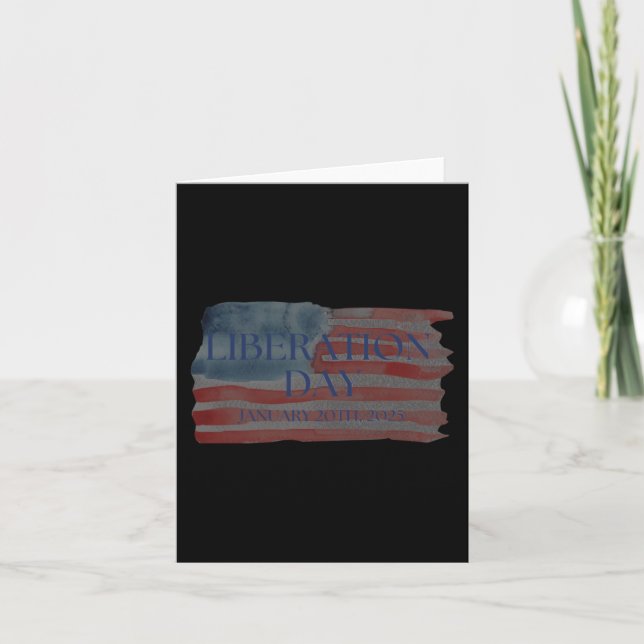 Tarjeta Día de la Liberación Trump 2025 (Anverso)