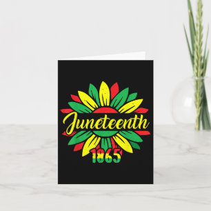 Tarjeta Día de la Libertad Junio África Americana Junte 18
