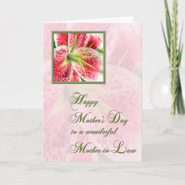 Tarjeta Día de la Madre (Anverso)