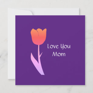 Tarjeta Día de la Madre 2022 Texto Personalizado Floral Mo