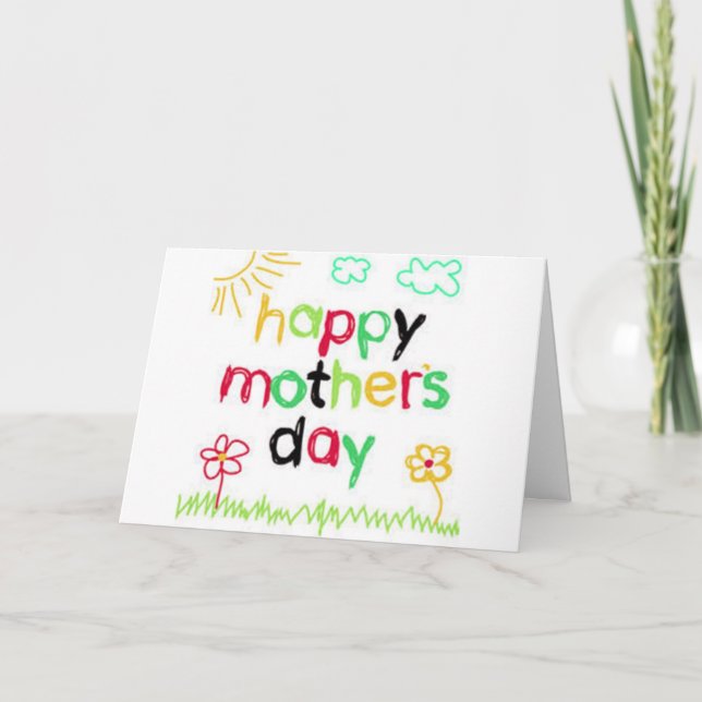 TARJETA DÍA DE LA MADRE A LA MEJOR MAMÁ QUE CONOZCO (Anverso)