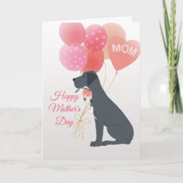 Tarjeta Día de la Madre Amor de tu perro Gran Danés