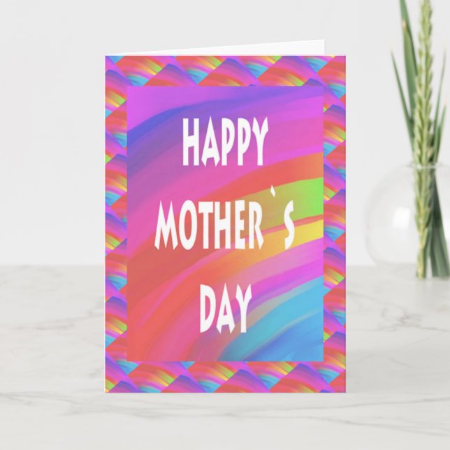 Tarjeta Día de la Madre-arcoiris (Anverso)