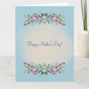 TARJETA DÍA DE LA MADRE (AZUL CLARO)