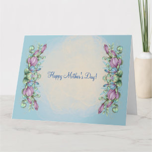 TARJETA DÍA DE LA MADRE (AZUL CLARO)