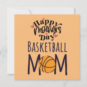 Tarjeta Día de la Madre baloncesto para mamá 