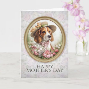 Tarjeta Día de la Madre Beagle
