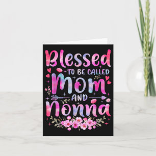 Tarjeta Día de la Madre Bendecido Por Ser Llamado Mamá Y N