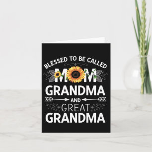 Tarjeta Día de la Madre Bendita por ser llamada Mamá Abuel