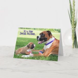 Tarjeta Día de la Madre - boxeador de la mamá - Vindy