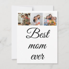 Tarjeta Día de la Madre con Collage de Florales Vintage