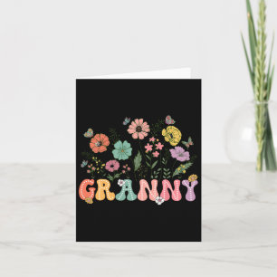 Tarjeta Día de la Madre De Abuela Para La Abuela Floral De