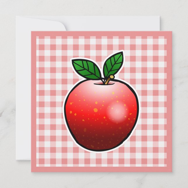 Tarjeta Día de la Madre de Apple Rojo (Anverso)