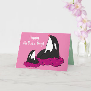 Tarjeta Día de la Madre de ballenas asesino de Orca