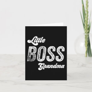 Tarjeta Día de la Madre de bebé de la abuela del jefe